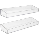 Acrylic Floating Storage Shelves (2 Pc)